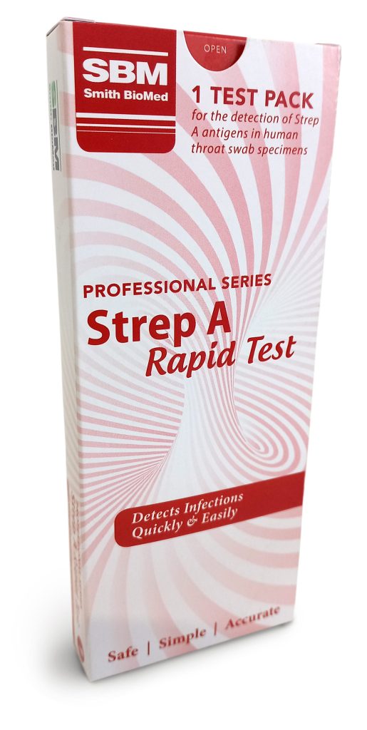 Step A rapid Test for the throat - 1 test pack